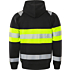High vis hooded stretch sweatshirt jacket class 1 7532 GKC