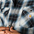 Montana Rugged Flex™ Relaxed Fit Lightweight Long-Sleeve Press-Stud Front Check Shirt