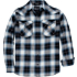 Montana Rugged Flex™ Relaxed Fit Lightweight Long-Sleeve Press-Stud Front Check Shirt