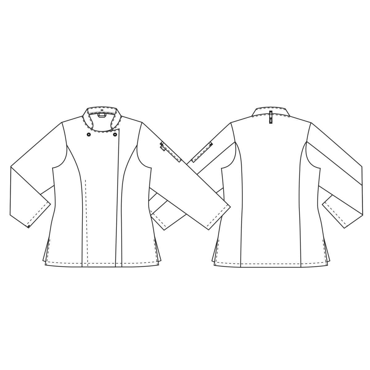 レディースシェフジャケット、テイスト