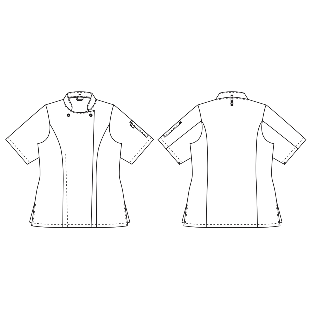 レディースシェフジャケット、テイスト