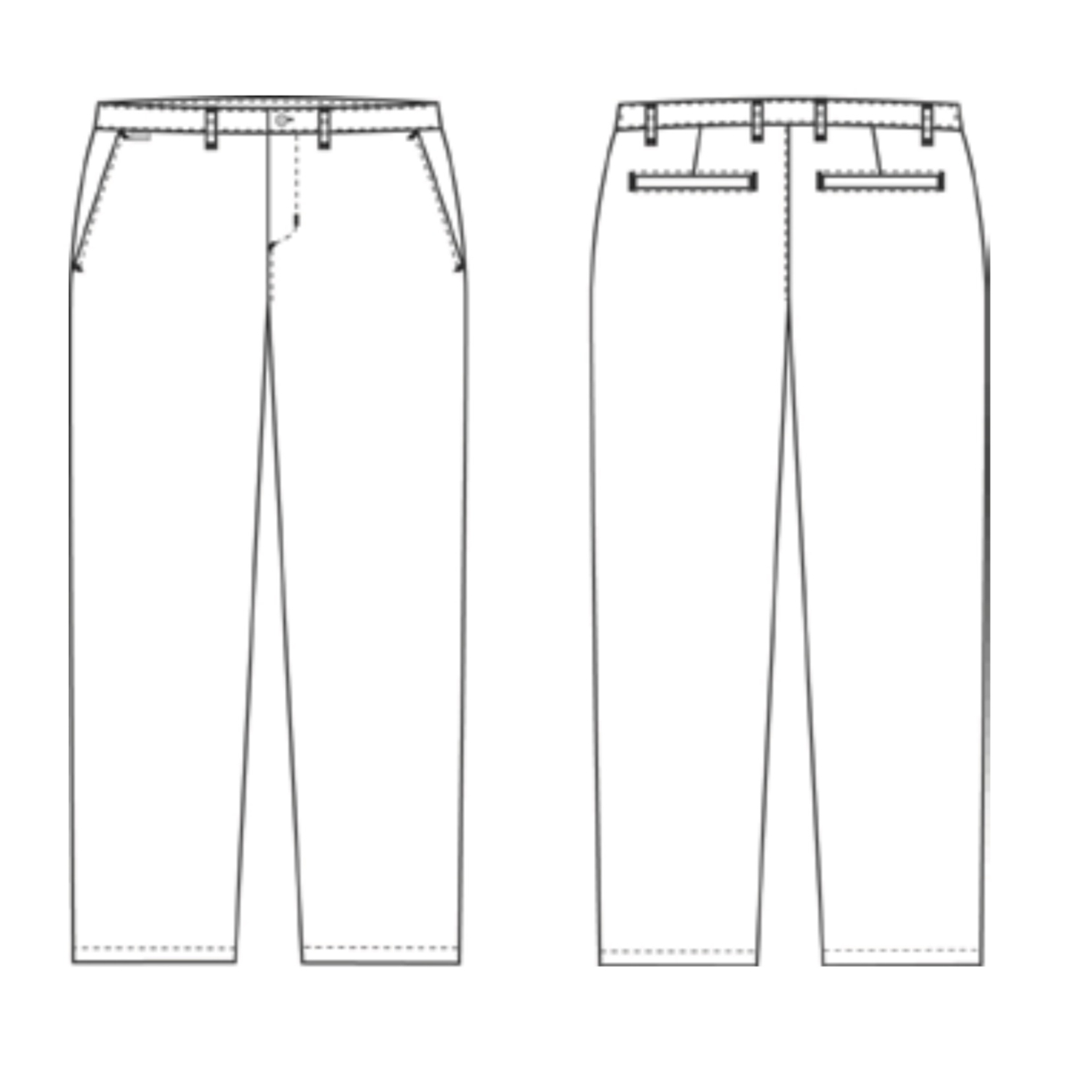 細めレッグパンツ、ギャルソン