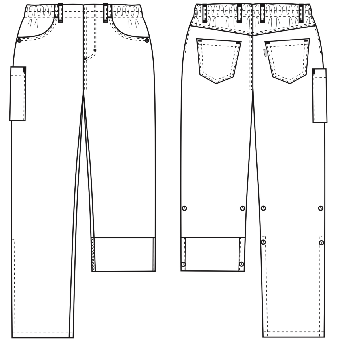 ジーンズ、プルオン、スーパークール