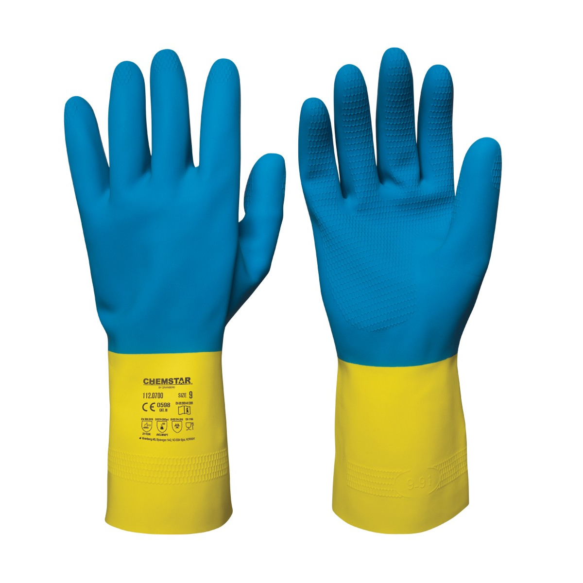 ラテックス耐薬品性手袋 Chemstar®、12 双