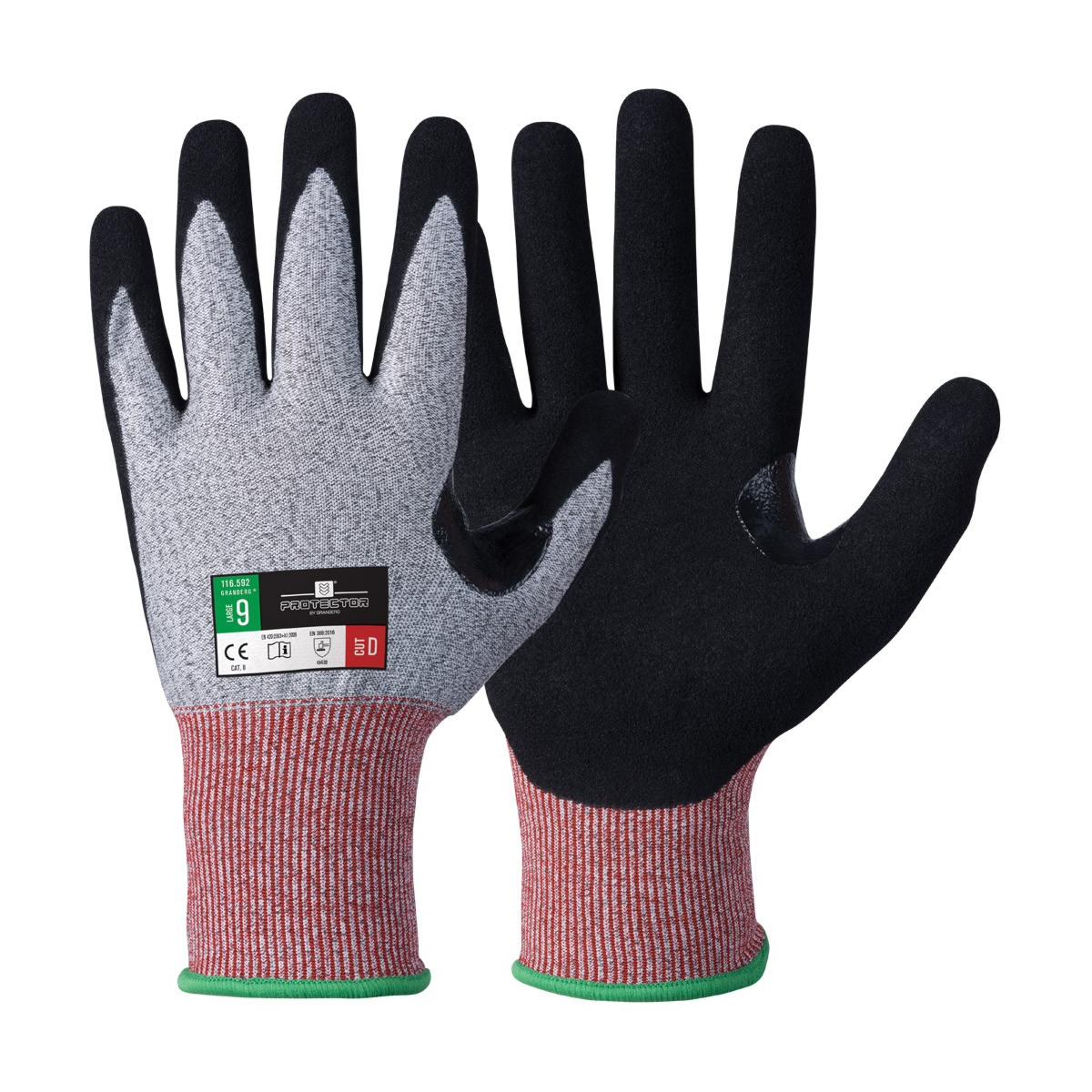 タッチスクリーン対応耐切創手袋プロテクター、Oeko-Tex® 100 Approved Touch、12 ペア