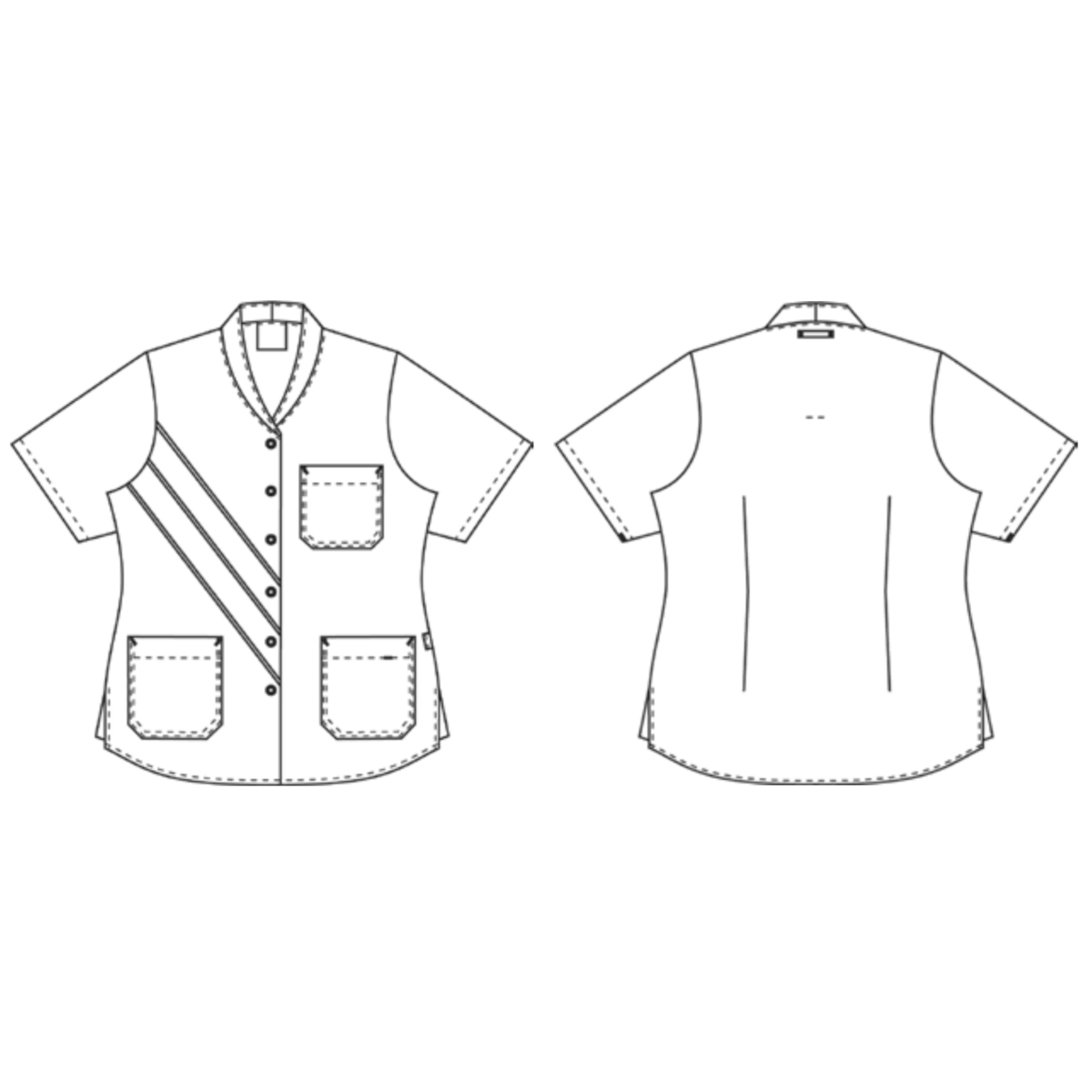 レディースチュニックw.内側に綿が入っています。