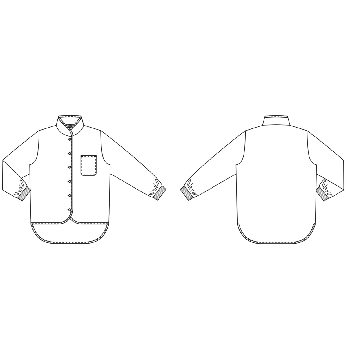 ジッパー開閉のカーディガン、3/4 袖、Move