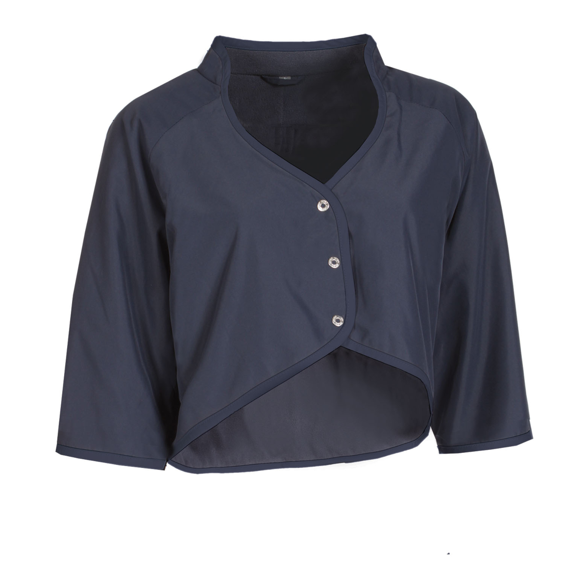 肩をすくめて、動く