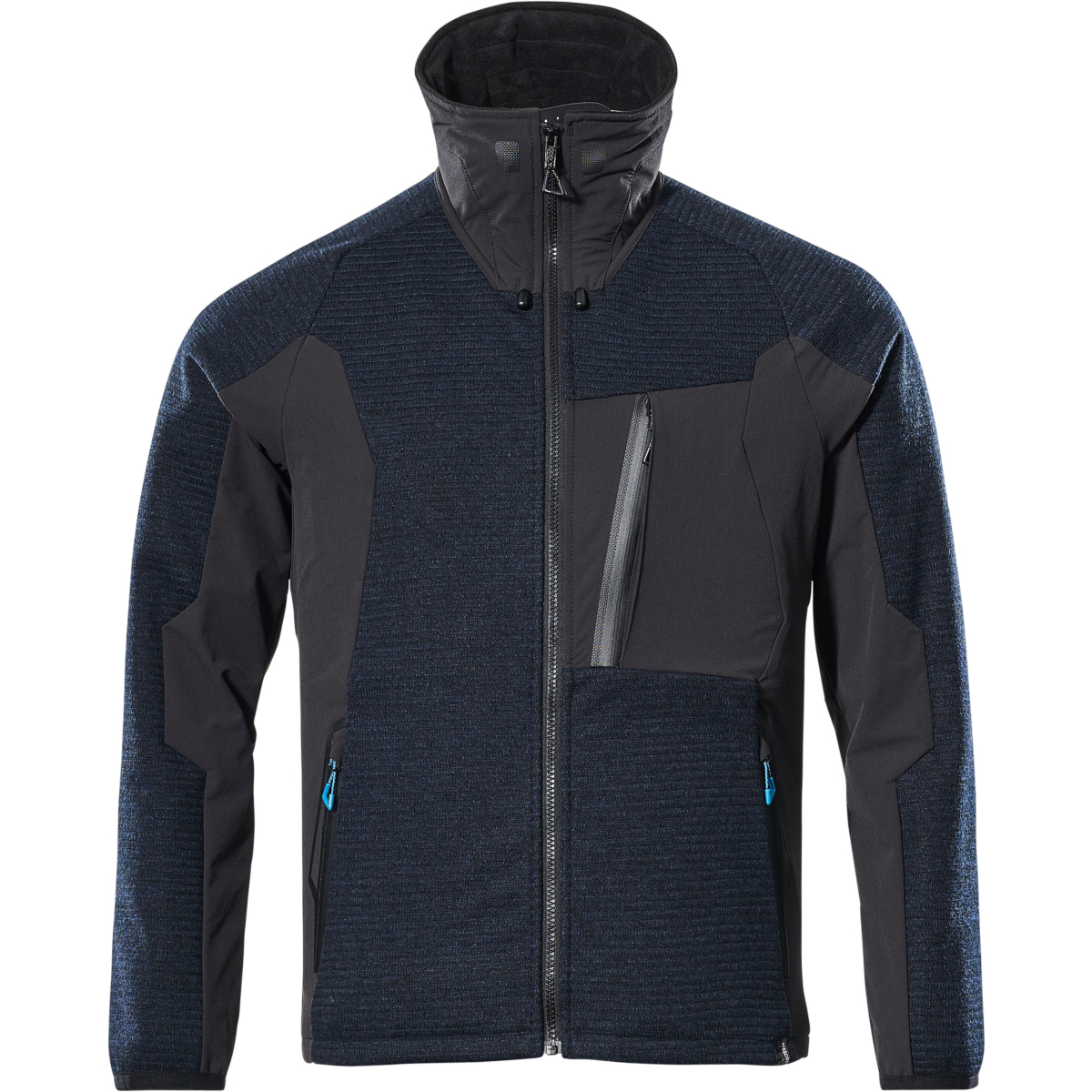 ジッパー付きニットジャケット