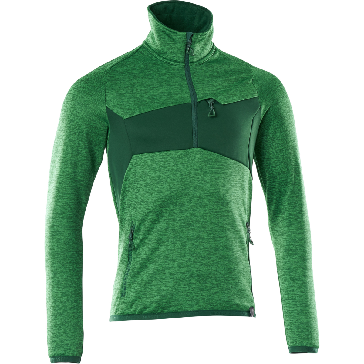 ハーフジップ付きフリースジャンパー