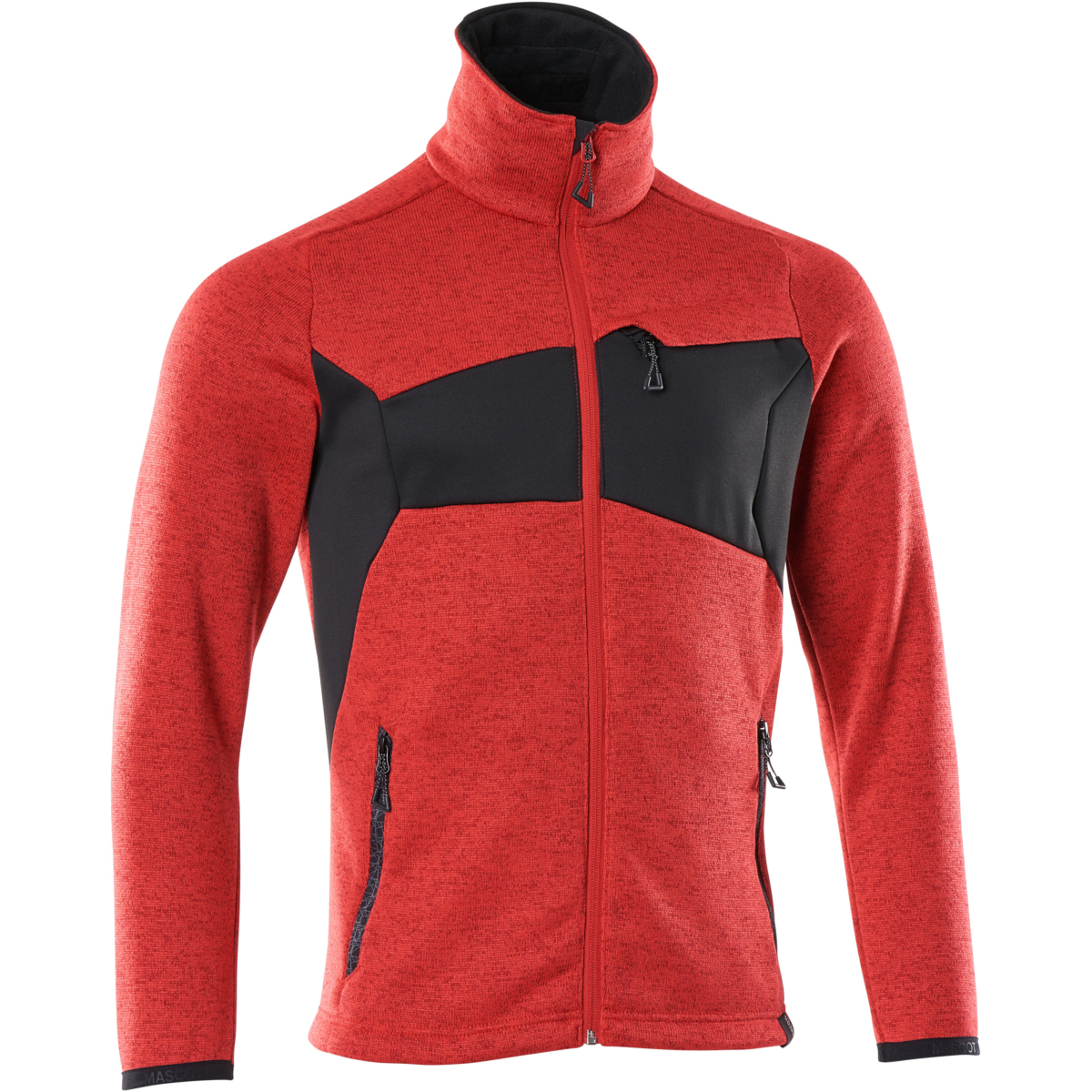 ジッパー付きニットジャンパー