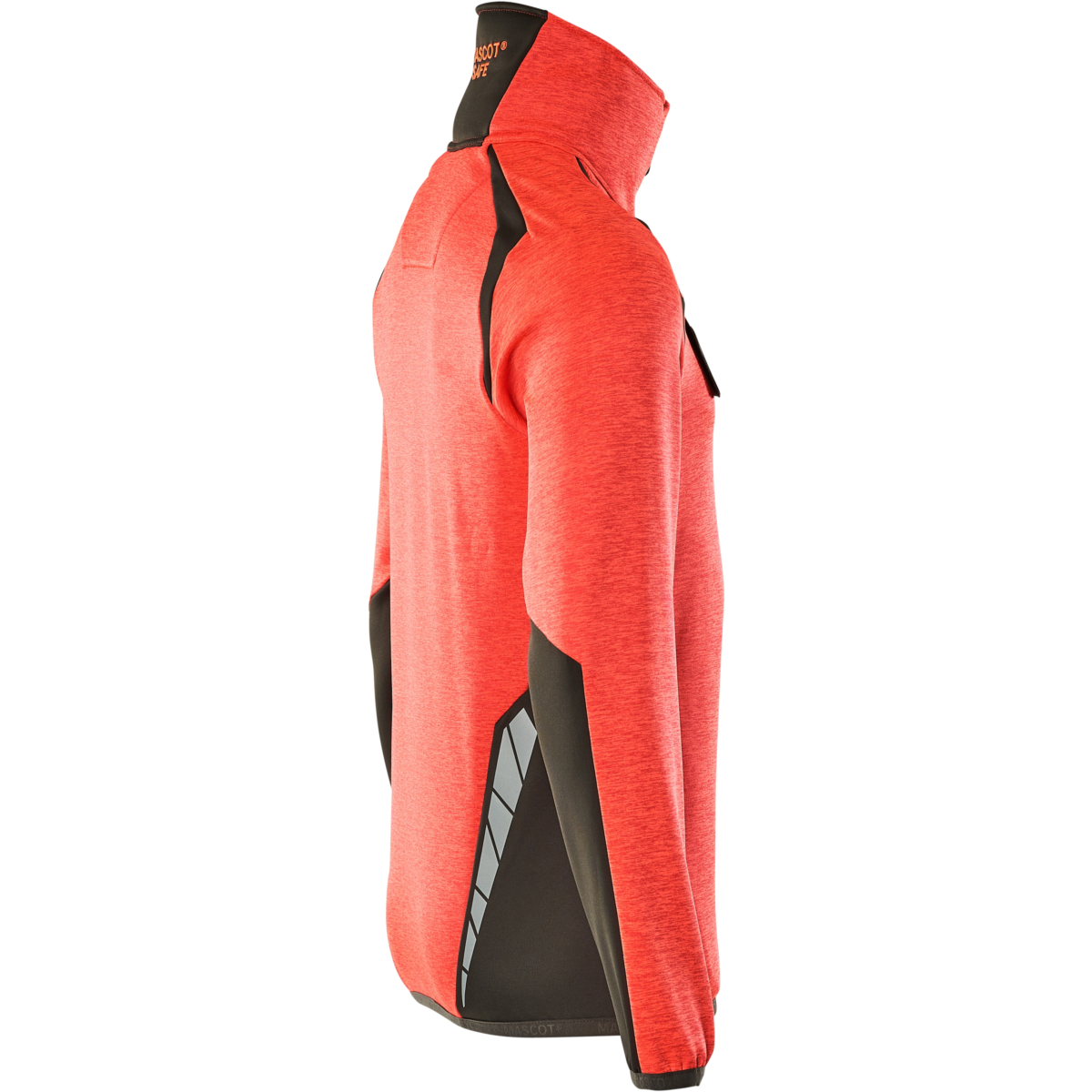 ハーフジップ付きフリースジャンパー