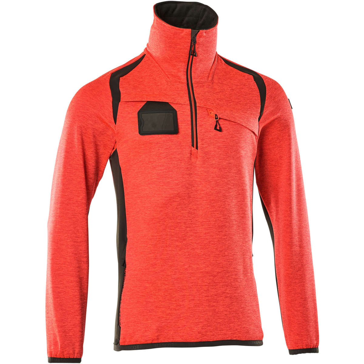 ハーフジップ付きフリースジャンパー