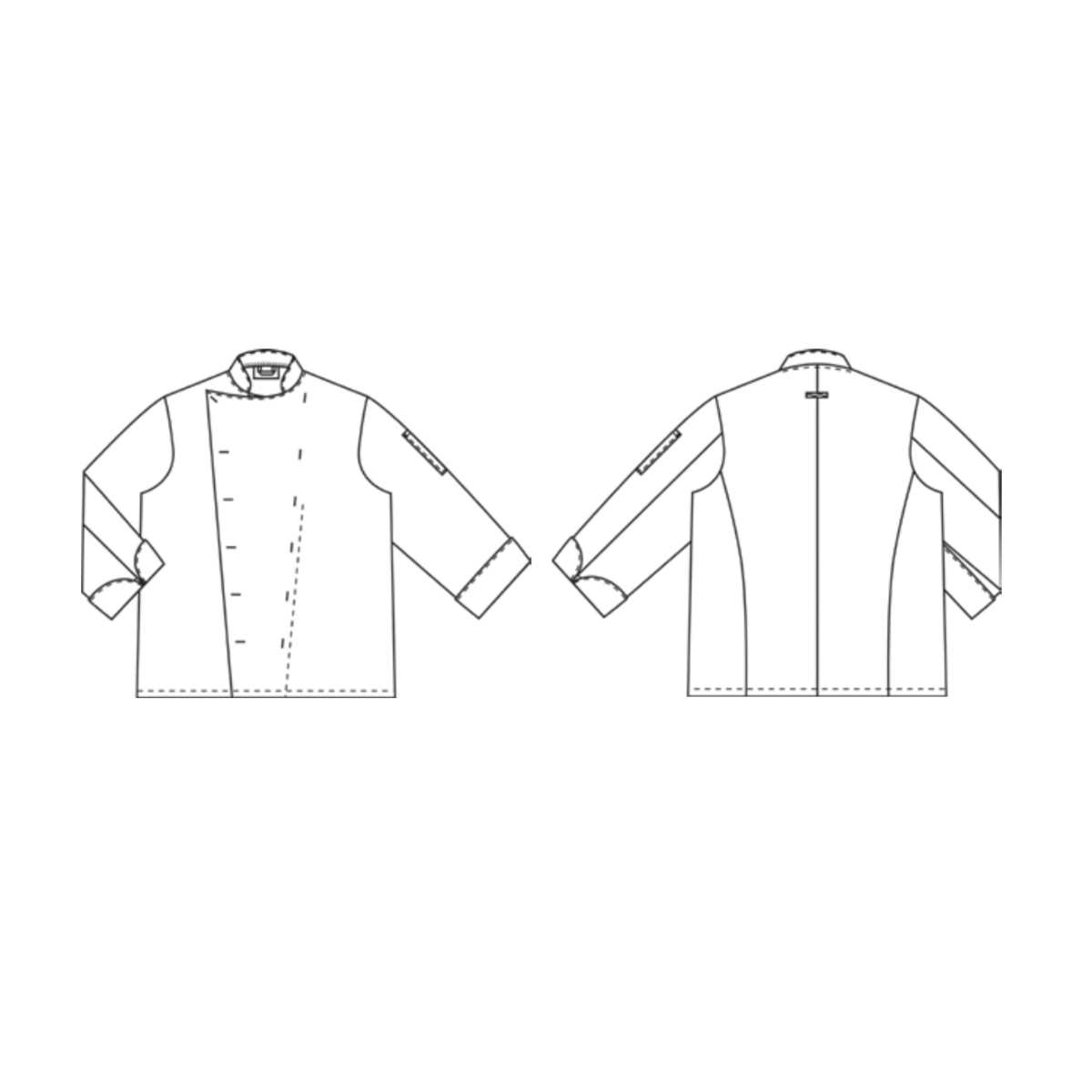 ユニセックスシェフジャケット、ディライト