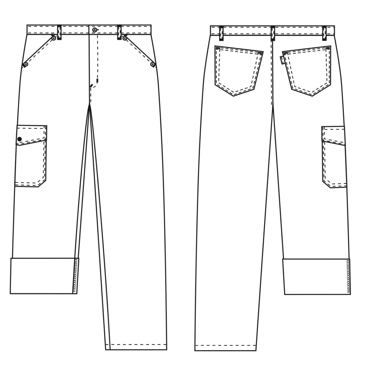 パンツ、裏返し