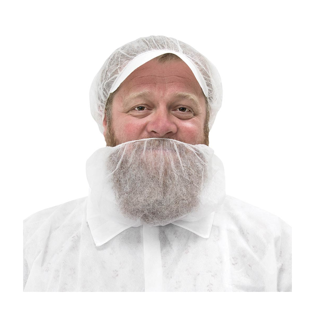 ひげカバー、ホワイト、100 パック