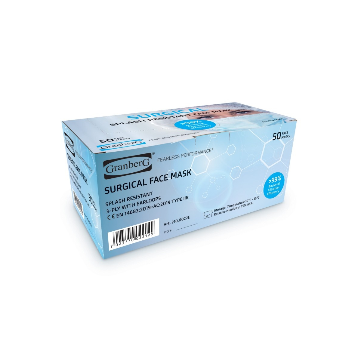 サージカルフェイスマスク、50枚パック
