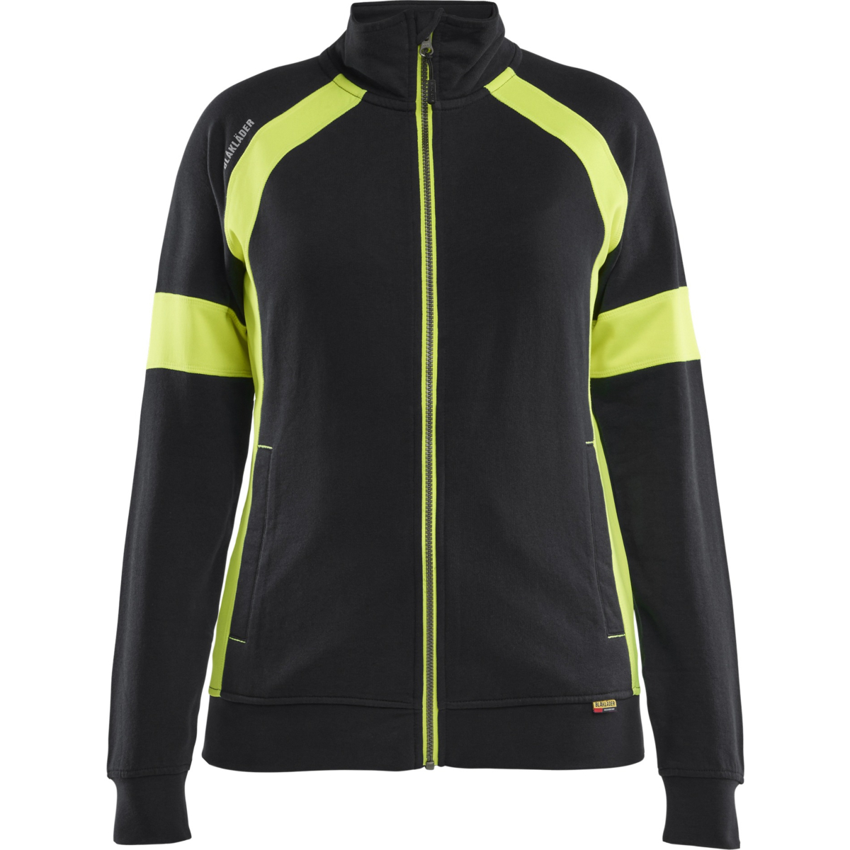 ハイビズ フルジップ レディース スウェットシャツ