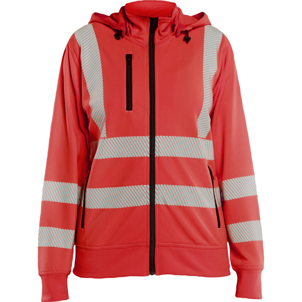 レディース ハイビズ スウェットシャツ 取り外し可能なフード