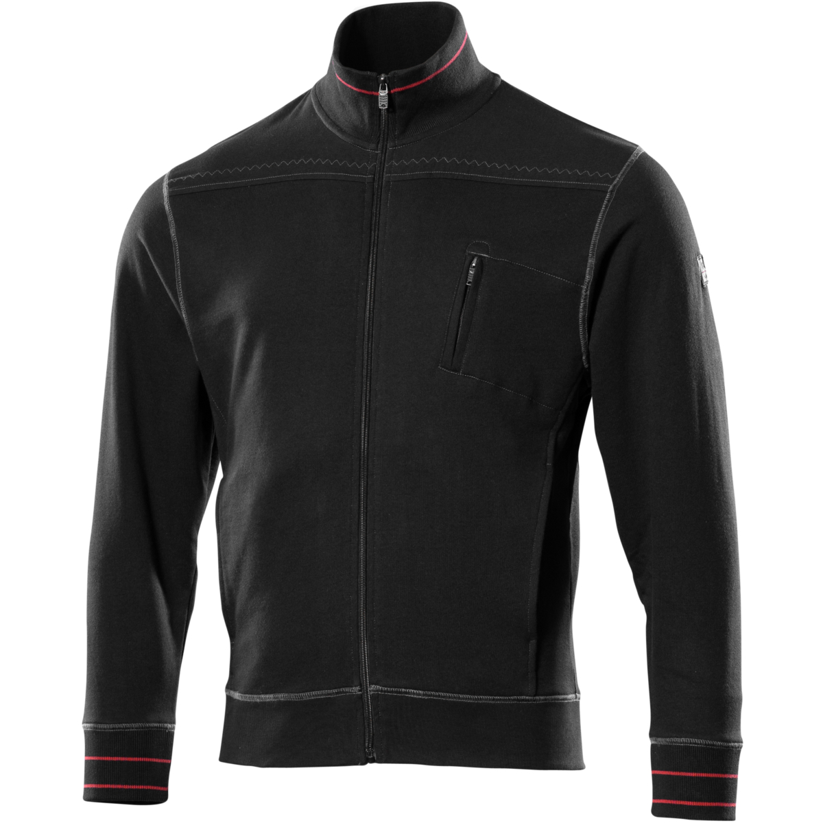 ジッパー付きスウェットシャツ