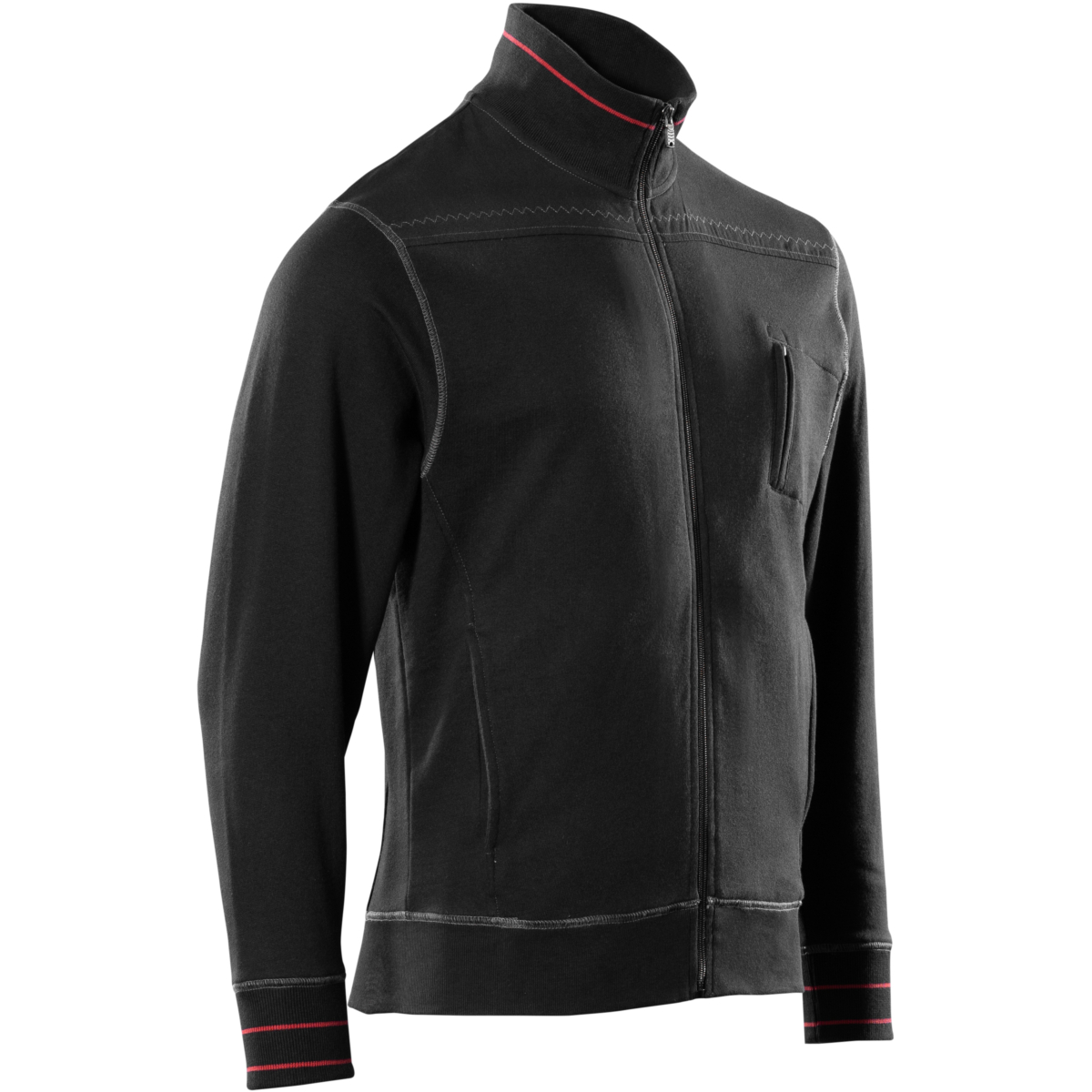 ジッパー付きスウェットシャツ