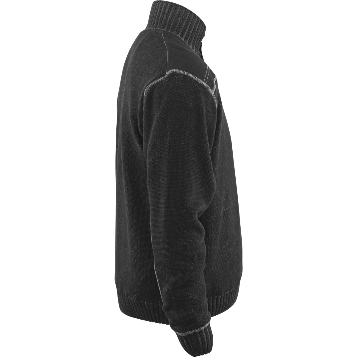 ハーフジップ付きニットジャンパー