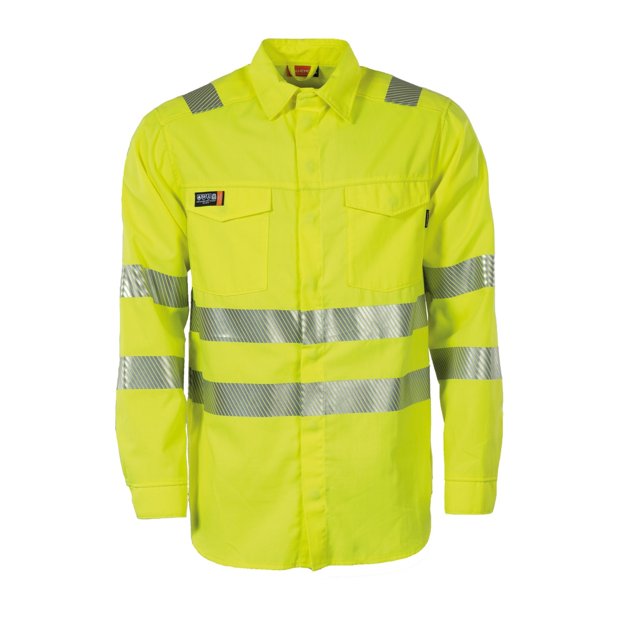 難燃性ハイビズシャツ