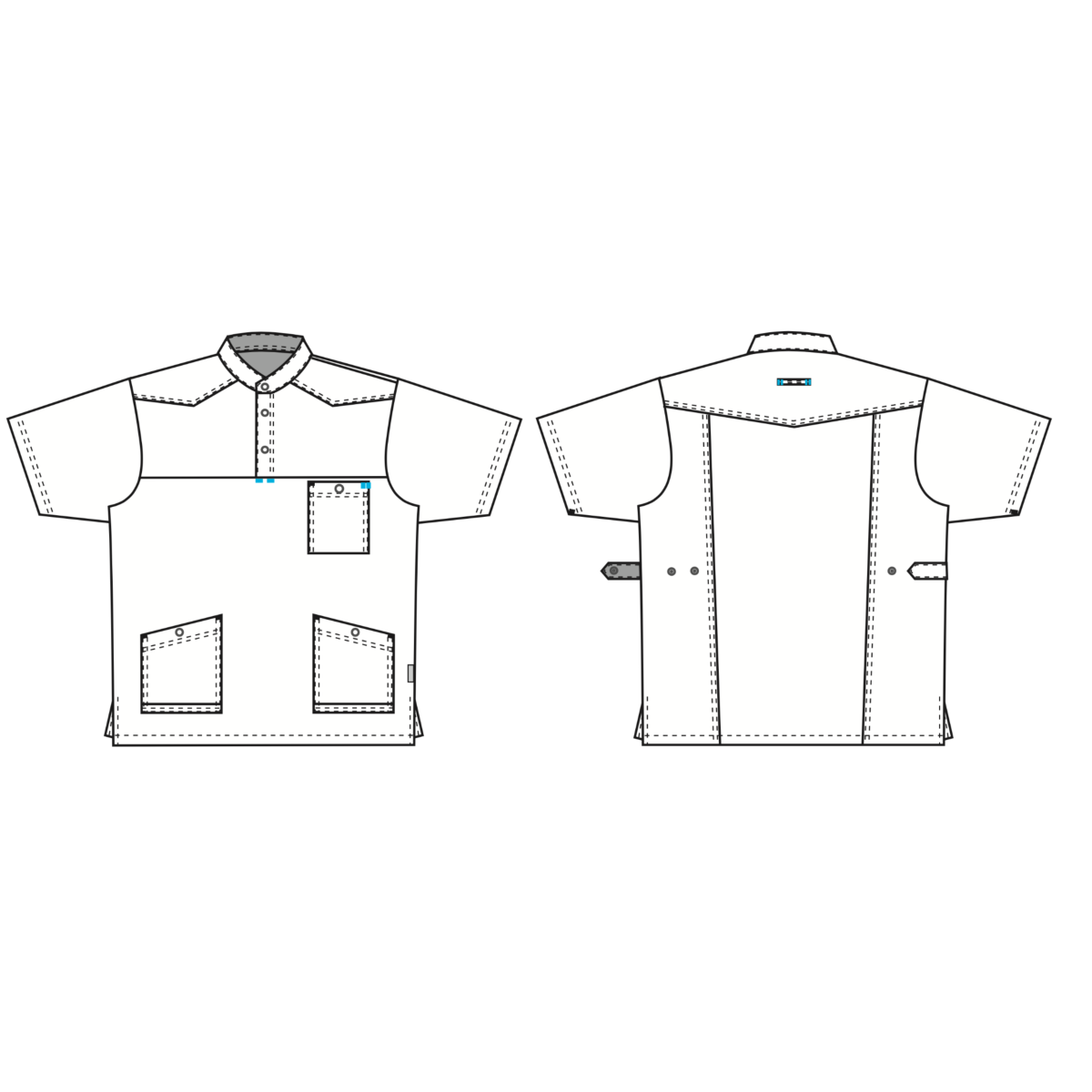 ユニセックスシャツ/チュニック Flair