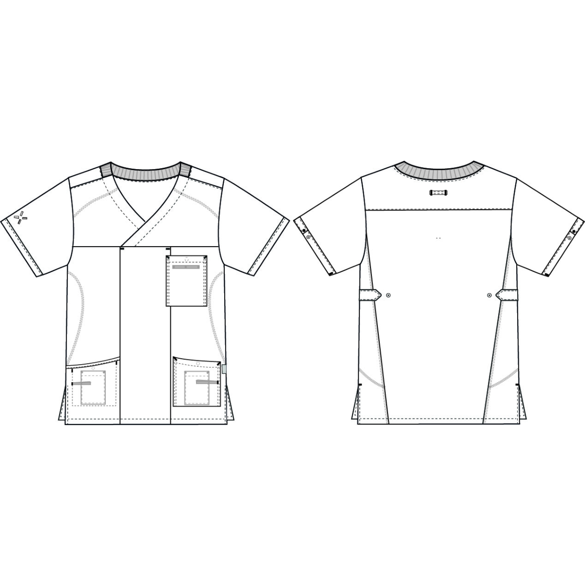 ユニセックススモック、スポーティー