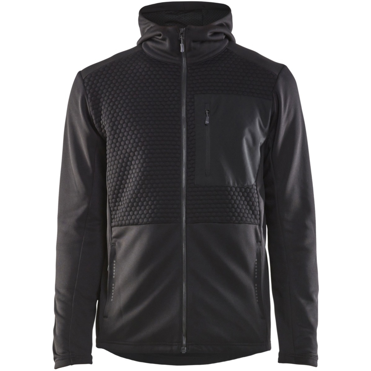 フルレングスのジップ付きパーカー