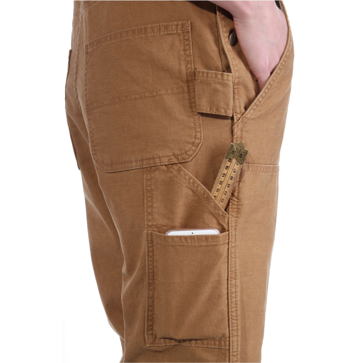 Rugged flex® ルーズフィット キャンバス ビブオーバーオール