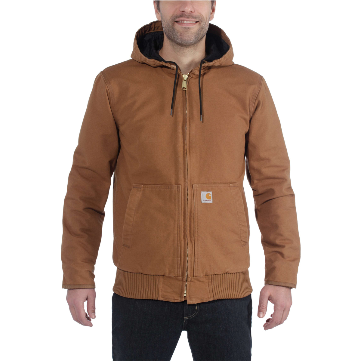 ルーズフィットのウォッシュドダックインサレーションアクティブジャック