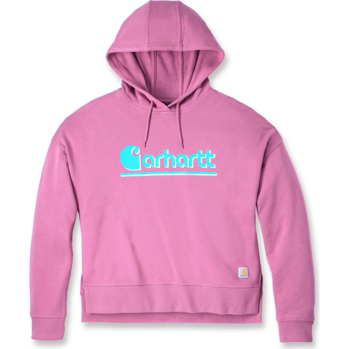 テンセル™ ファイバーシリーズ ルーズフィット 秋グラフィック フード付きスウェットシャツ