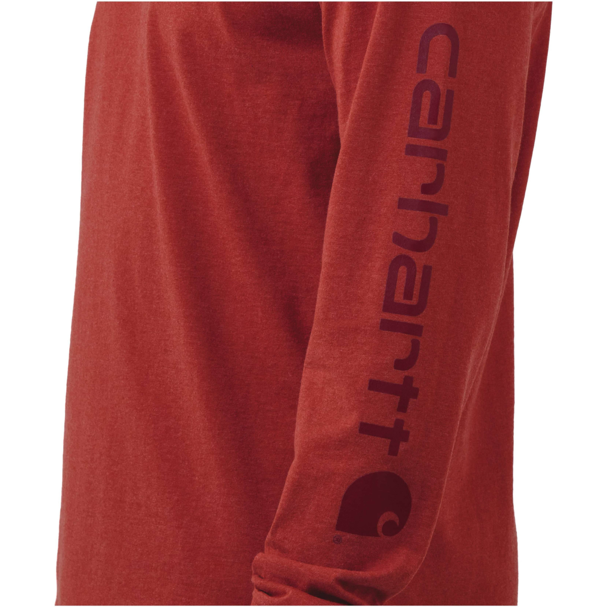 リラックスフィットのヘビーウェイト長袖ロゴスリーブグラフィックTシャツ