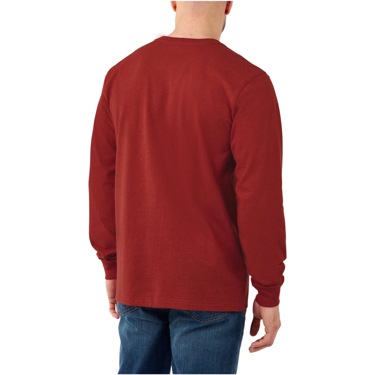 リラックスフィットのヘビーウェイト長袖ロゴスリーブグラフィックTシャツ