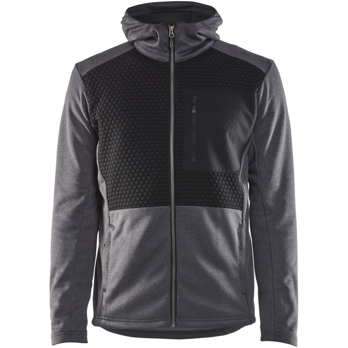 フルレングスのジップ付きパーカー